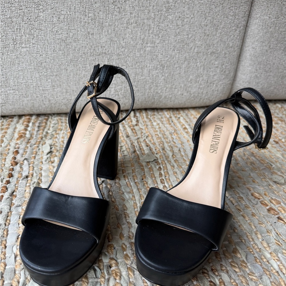 Black Heeled Sandals